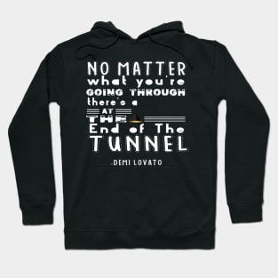 No matter what you're going through life Inspirational typography Quotes Hoodie